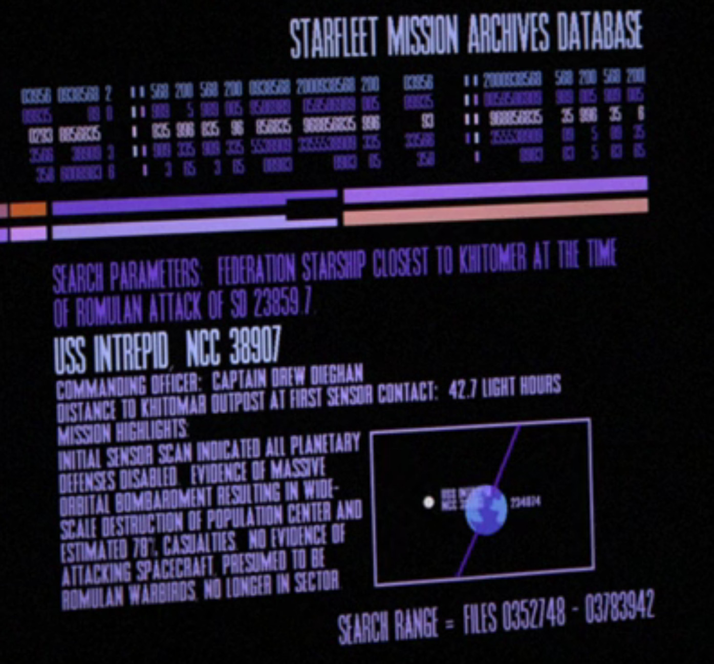 Un dettaglio di missione della IntrepidP37