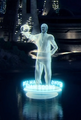 Statua olografica di Adam Soong
