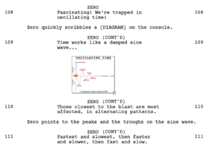 Parte dello script di Time Amok