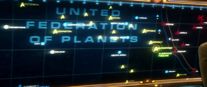 Mappa del confine tra la Federazione e il territorio Klingon